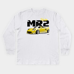 YELLOW MK2 ROADSTER Kids Long Sleeve T-Shirt